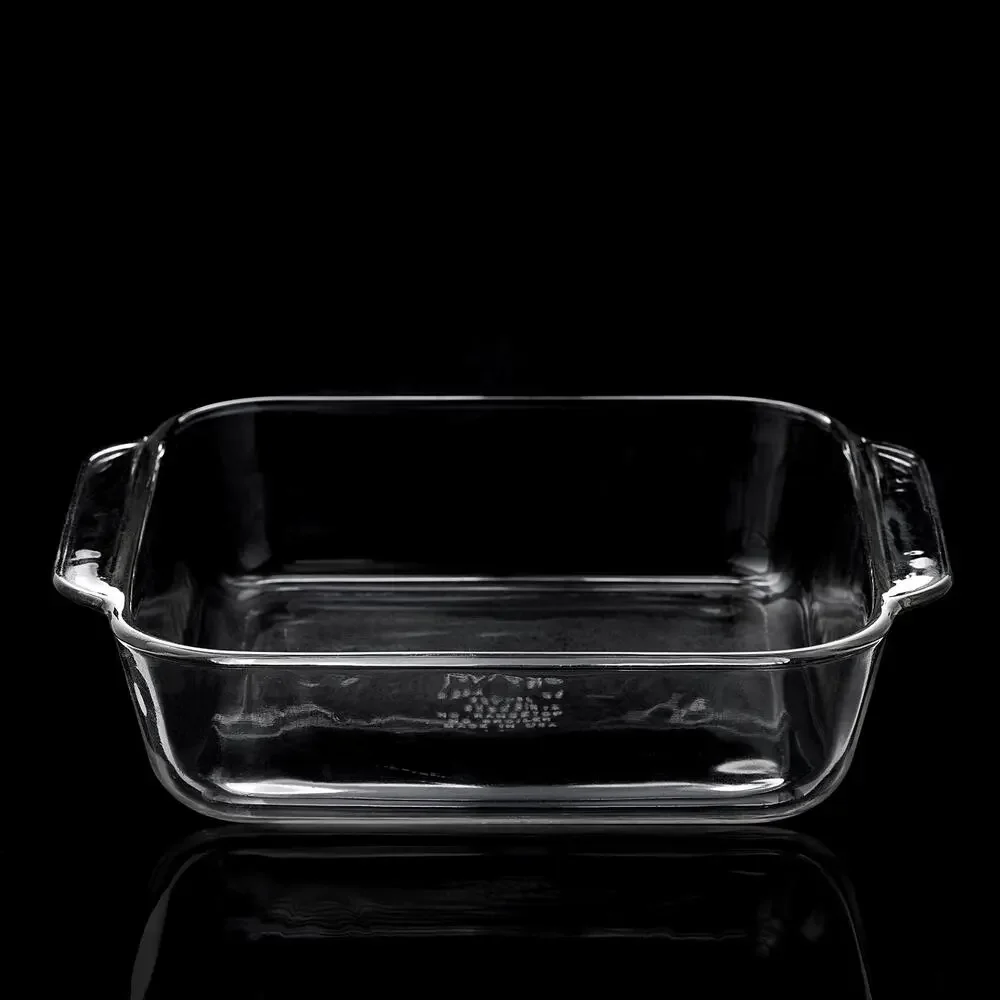 Vintage Pyrex Glass 8x8 & Anchor Hocking 9x13 Baking Nesting Set MCM Kitchen-EUC